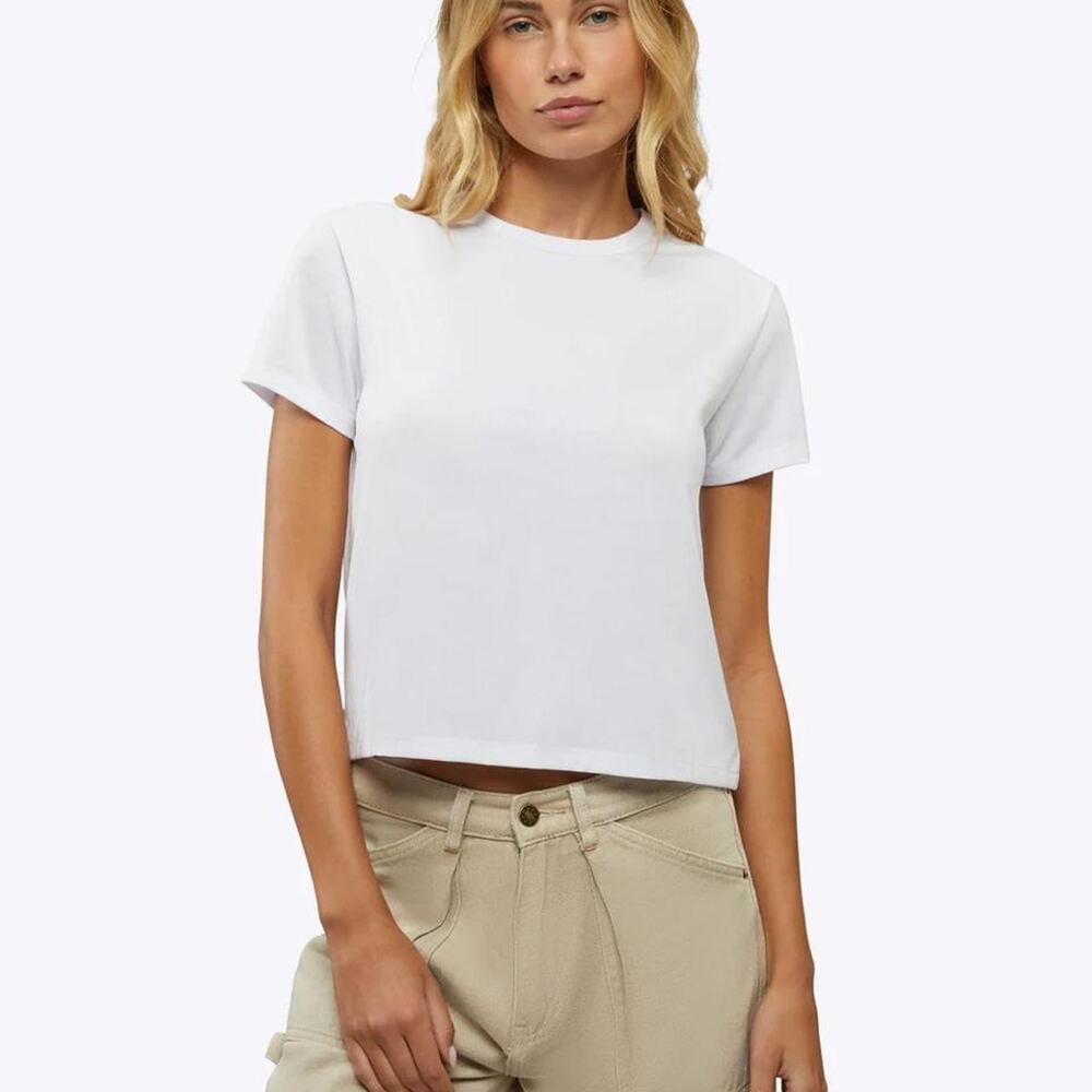 Cuts almost friday tee white